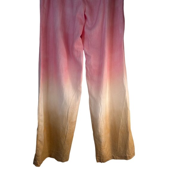 2/$30 ZARA Medium Womens Ombré Linen Blend Pants - Picture 10 of 13